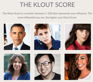 Klout scoring helps individuals get noticed.
