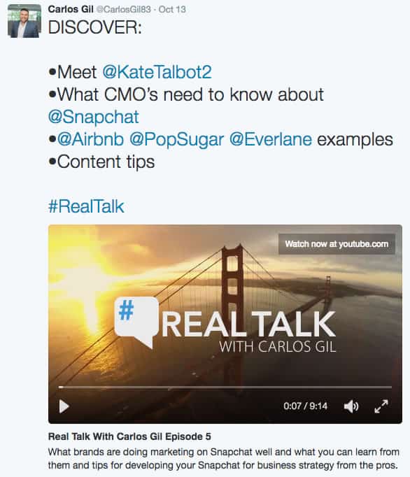 Twitter Cards Video Player type