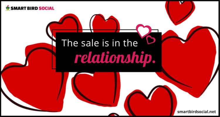 Use social media to increase sales - the sale is in the relationship