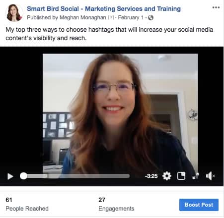 Social media trends - video performs well for Smart Bird Social