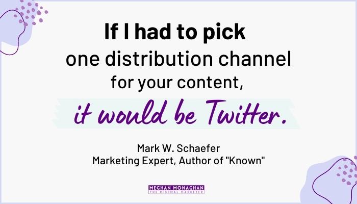 quote about twitter from Mark W Schaefer