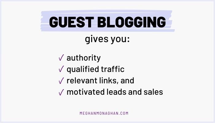 guest blogging is effective for brand awareness, SEO, and lead generation