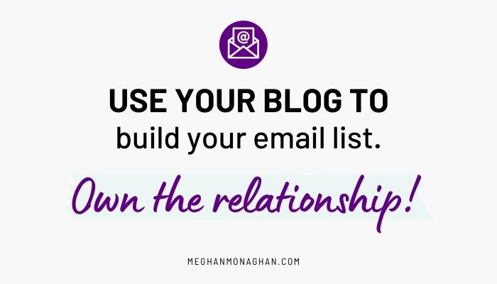 a blog helps build a list