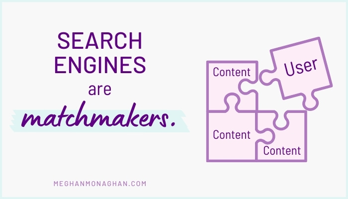 SEO tips - search engines match users to content