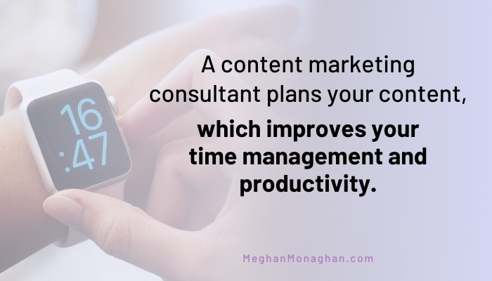 benefit of content marketing consultant - improves productivity