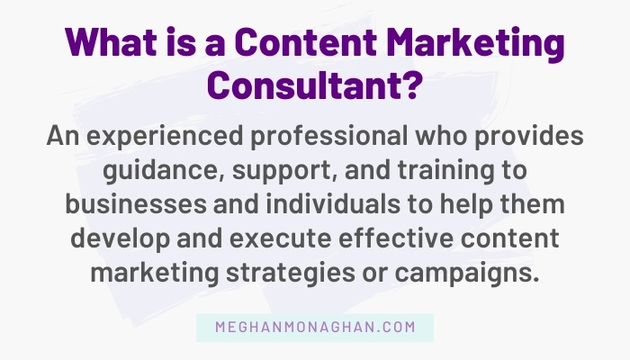 what is a content marketing consultant