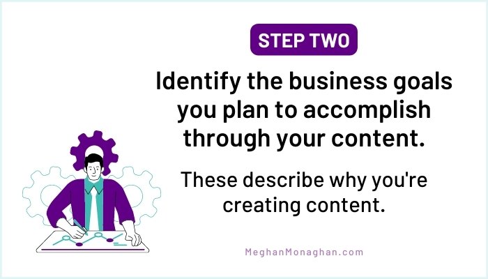 content strategy step 2 - choose business goals for your content